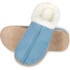 image:imageisotoner Womens IndoorOutdoor Slipon Microsuede Rory Memory Foam Clog SlippersBlue Willow
