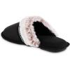 image:imageisotoner Womens Microsuede Aria Clog Slippers Black 859