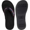 image:imageisotoner Womens Microterry Greta Open Toe Thong Slippers Black XL 9510