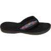 image:imageisotoner Womens Microterry Greta Open Toe Thong Slippers Black XL 9510