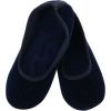 image:imageisotoner Womens Quilted Stretch Velour Sabrine Ballerina SlippersNavy Blue