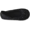 image:imageisotoner Womens Rose Quilted Ballerina Slippers With Rhinestone Embellishment and Genuine Suede SoleBlack