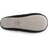 image:imageisotoner Womens Rose Quilted Ballerina Slippers With Rhinestone Embellishment and Genuine Suede SoleBlack