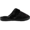 image:imageisotoner Womens Striped Chenille Ann Clog Slippers Black 859