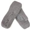 Grey Knit Gloves