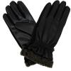 image:imageIsotoner Mens Signature SmartTouch Dress Faux Fur Cuff Gloves  A75601 Medium Black