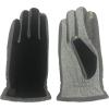 image:imageisotoner Mens Black amp Gray Smartouch Gloves Touchscreen Tech amp Text Medium