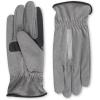 image:imageisotoner Mens Moisture Wicking Reflective Touchscreen Gloves With Gathered WristHeather Grey