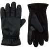 image:imageisotoner Mens Nylon amp Fleece Gloves with Gathered Wrist  A70171 Black Medium