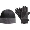image:imageisotoner SmarTouch Unisex JerseyGrid Touchscreen Glove amp Hat Set Black One Size