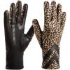 image:imageisotoner SmartDri Smartouch 3 Button Length Spandex Chevron Gloves  A30660 Leopard SM