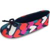 image:imageisotoner Womens Classic Stretch Satin Ballerina Slippers with Satin and Sequin Bow TieMulti Heart