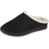 image:imageisotoner Womens IndoorOutdoor Slipon Microsuede Rory Memory Foam Clog SlippersBlack