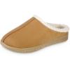 image:imageisotoner Womens IndoorOutdoor Slipon Microsuede Rory Memory Foam Clog SlippersBuckskin