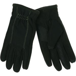 image:imageISO Isotoner Mens Gloves SmarTouch Tech Stretch Yellow Stitch Medium