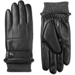 image:imageIsotoner Mens Faux Nappa Leather Smart Touch Winter Gloves Black XL
