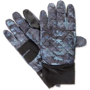 image:imageIsotoner Mens Quilted Smart Touch Gloves Blue SM