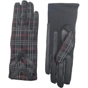 image:imageIsotoner Spandex 3Button Length Chevron Gloves  A30276 Plaid Print SM