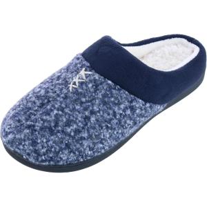 image:imageWomens Heathered Knit Jessie Clog SlippersNavyBlue