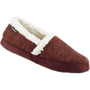image:imageisotoner Marisol Microsuede Womens Slippers Memory Foam IndoorOutdoor SoleChili