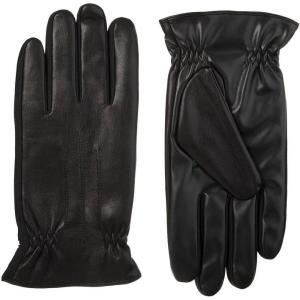 image:imageisotoner Mens Sleekheat Stretch Faux Nappa Black Glove  A60120 Black Medium