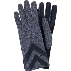 image:imageisotoner SmartDri Smartouch 3 Button Length Spandex Chevron Gloves  A30660 Black Heather LXL