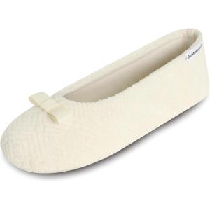 image:imageisotoner Womens Diamond Microterry Ballerina SlippersEwe