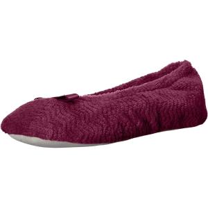 image:imageisotoner Womens Diamond Microterry Ballerina SlippersRose Violet Chevron