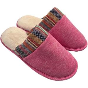 image:imageisotoner Womens Evie Heathered Jersy Clog Slippers  8334 Strawberry 910