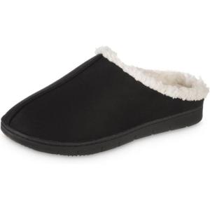 image:imageisotoner Womens IndoorOutdoor Slipon Microsuede Rory Memory Foam Clog SlippersBlack
