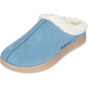 image:imageisotoner Womens IndoorOutdoor Slipon Microsuede Rory Memory Foam Clog SlippersBlue Willow