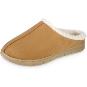 image:imageisotoner Womens IndoorOutdoor Slipon Microsuede Rory Memory Foam Clog SlippersBuckskin