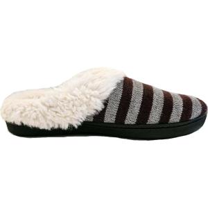 image:imageisotoner Womens Stripe Knit Slippers Size 859