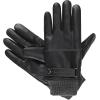 image:imageisotoner mens Lined Stretch Faux Leather Touchscreen Gloves With Knit Cuff and Adjustable WristBlack
