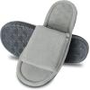 image:imageisotoner Womens IndoorOutdoor Adjustable Diamond Microterry Slide Slipper With Memory Foam ComfortLight Heather Grey