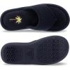 image:imageisotoner Womens IndoorOutdoor Embroidered Seersucker Flip Flop Slippers With Memory Foam ComfortNavy Blue