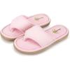 image:imageisotoner Womens IndoorOutdoor Embroidered Seersucker Flip Flop Slippers With Memory Foam ComfortPink