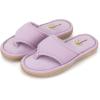 image:imageisotoner Womens IndoorOutdoor Embroidered Seersucker Flip Flop Slippers With Memory Foam ComfortPurple