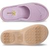 image:imageisotoner Womens IndoorOutdoor Embroidered Seersucker Flip Flop Slippers With Memory Foam ComfortPurple