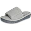 image:imageisotoner Womens IndoorOutdoor Adjustable Diamond Microterry Slide Slipper With Memory Foam ComfortLight Heather Grey