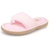 image:imageisotoner Womens IndoorOutdoor Embroidered Seersucker Flip Flop Slippers With Memory Foam ComfortPink
