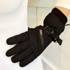 image:imageisotoner Womens Ski Gloves Waterproof and Windproof Insulated for Cold Weather Black SM