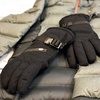 image:imageisotoner Womens Ski Gloves Waterproof and Windproof Insulated for Cold Weather Black SM