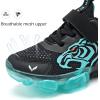 imageJMFCHI Boys Girls Kids Sneakers Knitted Mesh Sports Shoes Breathable Lightweight Running Shoes for Kids Fashion Athletic Casual ShoesBlack Blue8167