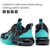 imageJMFCHI Boys Girls Kids Sneakers Knitted Mesh Sports Shoes Breathable Lightweight Running Shoes for Kids Fashion Athletic Casual ShoesBlack Blue8167