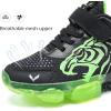 imageJMFCHI Boys Girls Kids Sneakers Knitted Mesh Sports Shoes Breathable Lightweight Running Shoes for Kids Fashion Athletic Casual ShoesBlack Green8167