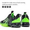 imageJMFCHI Boys Girls Kids Sneakers Knitted Mesh Sports Shoes Breathable Lightweight Running Shoes for Kids Fashion Athletic Casual ShoesBlack Green8167