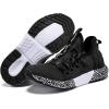 imageJMFCHI Boys Girls Kids Sneakers Knitted Mesh Sports Shoes Breathable Lightweight Running Shoes for Kids Fashion Athletic Casual ShoesBlack8082