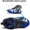 imageJMFCHI Boys Girls Kids Sneakers Knitted Mesh Sports Shoes Breathable Lightweight Running Shoes for Kids Fashion Athletic Casual ShoesBlackBlue8127