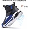 imageJMFCHI Boys Girls Kids Sneakers Knitted Mesh Sports Shoes Breathable Lightweight Running Shoes for Kids Fashion Athletic Casual ShoesBlackBlue8127